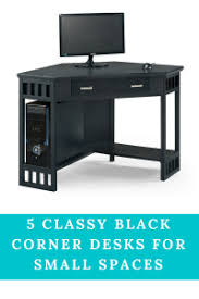 Diy computer desk design with hidden keyboard. Black Corner Desk For Small Space Black Corner Desk Corner Computer Desk Computer Desks For Home