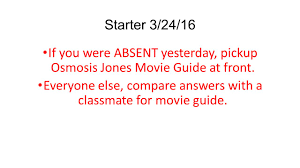 A.) uses no energy and results in an even distribution of molecules? Starter 01 26 16 Copy And Answer On P 2 Ppt Video Online Download
