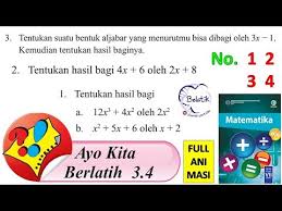 Maybe you would like to learn more about one of these? Ayo Kita Berlatih 3 4 Nomor 1 2 3 4 Kelas 7 Smp Mts Aljabar Mtk Paket Bse Halaman 231 Belatik Youtube