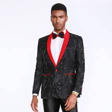 Although wedding suit is a rather traditional dress, it doesn't have to look strictly and primly. Red Tuxedos Accessories Perfect Tux