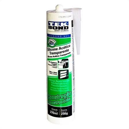 SILICONE ACETICO TRANSPARENTE - TEKBOND 252G
