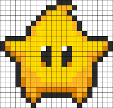 Super Mario Galaxy Luma Star Kandi Pattern Easy Perler Bead Patterns Perler Bead Art Pony Bead Patterns
