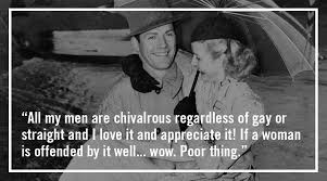 The top 10 signs that show a person being a male chauvinist are: Can Chivalry Be Anything Other Than Chauvinism In 2017