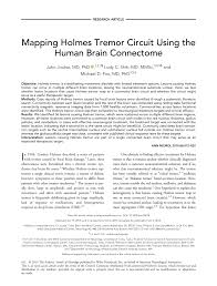 Родители луны лорен и лоррейн переехали из. Pdf Mapping Holmes Tremor Circuit Using The Human Brain Connectome