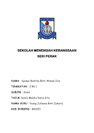 Assalamualaikum alhamdullilah,bersyukur ke atas ilahi dengan limpahan rahmat serta nikmat masa,nyawa tenaga yang dianugerahkan kepada saya dapat juga saya menyiapkan folio ini dengan jayanya. Contoh Folio Sains Tingkatan 3 Pbs Contoh Kerja Tugasan Murid Untuk Pbs Sains