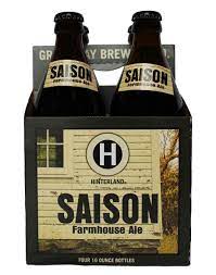 Hinterland Saison Beer 101 Whiskey Bottle Beer