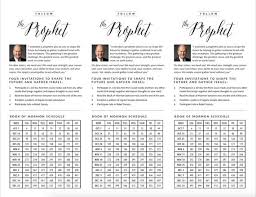 President Nelson Four Invitations General Conference October 2018 Book Of Mormon Reading Chart And Schedule 12 Weeks Flyer Printable