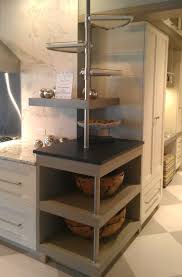 To have upper cabinets or not? Open Kitchen Shelves Contemporary Corner Shelf With Open Bottom And Wedge Shaped Upper Shelves That Kitchen Design Small Kitchen Design Decor Kitchen Design