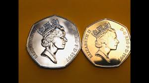 At leftover currency we exchange the royal mint issued british pound coins in 8 different denominations, including this 50 pence the royal mint started issuing these 0.5 british pound coins in 1997. Uk 1997 2 Different Sized 50 Pence Great Britain S Large And Small 50p Same Value Different Weight Youtube
