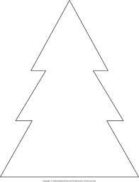 Christmas Tree Template Christmas Tree Outline The Best Ideas For Kids