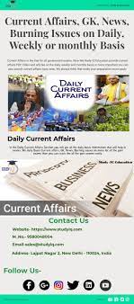 Daily Current Affairs Gk News And Burning Issues Visual Ly Affair Current Education