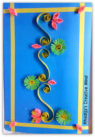 (motor and care are very important here!) we form the rolls for the herringbone using greenstrips, we. Paper Quilling Card