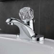 A bathroom faucet leak can be one of the most frustrating things about being a homeowner. B512lf Delta Foundations Centerset Bathroom Faucet With Single Push Tilt Handle Wayfair