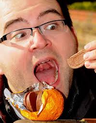 Terry's chocolate orange eating record attempt