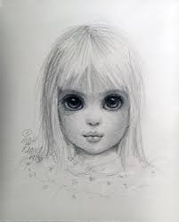 Little Blondie Drawing 1986 15x17 Big Eyes By Margaret D H Keane Pencil On Paper Big Eyes Paintings Big Eyes Margaret Keane Big Eyes Art