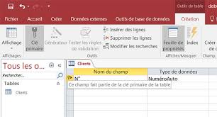 Consulter la base de données access du site web de l'ops, < >a. Debuter Avec Access Creer Sa Premiere Base De Donnees