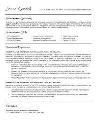 resume examples secretary