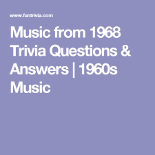 Our online classic rock music trivia quizzes can be adapted to suit your requirements for taking some of the top classic rock music quizzes. Music From 1968 Trivia Questions Answers 1960s Music 50th Class Reunion Ideas Trivia Questions And Answers Trivia Questions