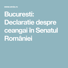 Bucuresti Declaratie Despre Ceangai In Senatul Romaniei Romani București