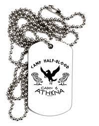 Your camper will need to have their cabin's zoom link up and ready to go 10 minutes before we start so that they don't miss a. Camp Half Blood Cabin 6 Athena Adult Dog Tag Chain Necklace Buy Online In Azerbaijan At Azerbaijan Desertcart Com Productid 19062550