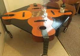 Guitars Made Into Coffee Table Music Furniture Diy Wood Projects Woodworking Workshop