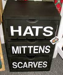 Hat Mittens Scarves Storage Crate 3 Drawers Scarf Storage Crate Storage Life Hacks Organization