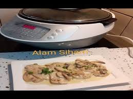 Poulet A La Creme Et Champignons Au Autocuisto Youtube Recettes De Cuisine Recette Multicuiseur Recette Poulet