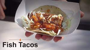 In a large bowl combine the slaw ingredients and toss to coat. Pellet Grill Fish Tacos Recipe Youtube