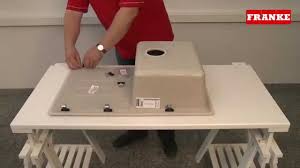 to install a fragranite inset sink