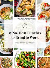 I've been obsessed with this. 15 No Heat Lunch Recipes For When You Don T Have A Microwave At Work The Everygirl