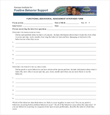 I am requesting a functional behavioral assessment (fba) for my child.add child's full name. Free 14 Sample Interview Assessment Forms In Pdf Word Xls