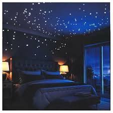 Feels Like Being Under The Stars Light With This Fluorescent Glow In The Dark Galaxy Set It Adds The Look O Aesthetic Bedroom Awesome Bedrooms Galaxy Bedroom