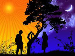 Night And Day Tree Day Night Boy Girl Tree Day For Night Nature Wall Art Art Day