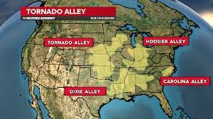 Tornado alley is the region that is suitable for the production of supercell thunderstorms. Spring Outlook Issued Severe Season Could Come On Quickly Fox 59