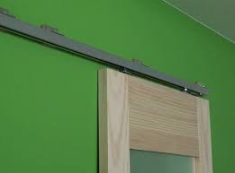 Je souhaite poser une porte sur rail coulissant. Comment Poser Une Porte Interieure Coulissante En Applique Leroy Merlin