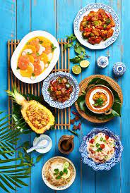 2018 Summer Food Styling Photography Asia Food Background Top View South Korea Food Restaurant For Sevensprings S Asian Food Photography Food Flatlay Food