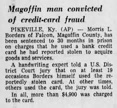 We did not find results for: 1972 Magoffin Man Convicted Of Credit Card Fraud Newspapers Com