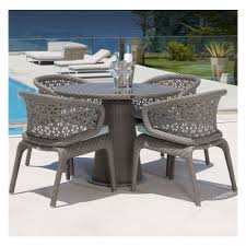 6 seater outdoor bar set. Hoch Wicker 4 Seater Outdoor Dining Set In Aluminium Frame Rs 50000 Set Id 20558377755