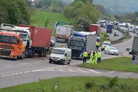 Traffic returned to normal, accident cleared on a1(m) southbound between j45 a659 wattlesyke (boston spa) and j44 a64 (york / tadcaster). Man Charged After Two Lorry A1 Crash North Of Stamford