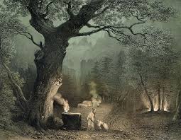 The Sacred Grove Of The Druids From The Opera Norma By Vincenzo Bellini 1802 35 Engraving By French School Sacred Groves Druid Engraving Art