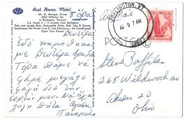 Vintage Postcard Rest Haven Motel 2040 Williston Rd E Burlington Vermont PM  1960