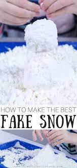 Pour 1 cup of baking soda into a bowl, and add water one tablespoon at a time. Fake Snow You Can Make Yourself Little Bins For Little Hands