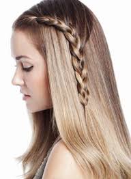 Cute One Sided Braid Straight Blonde Hair Braided Hairstyles Long Hair Styles