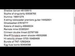 Khols admin house hyper laser gun gear code. Over 100 Gear Codes For Roblox Youtube