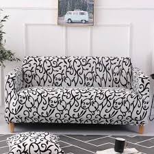 Black And White Couch Cover Black White Floral Vine Pattern Sofa Couch Cover Couch Covers Slip Covers Couch Types Of Sofas