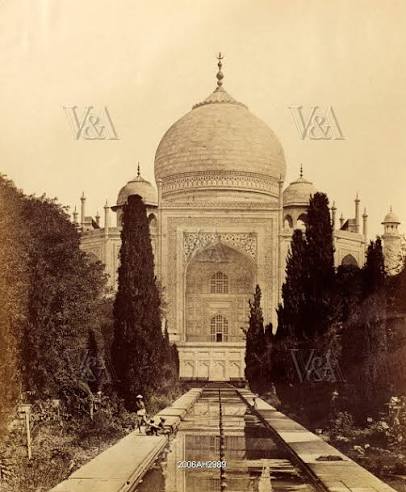 The Taj Mahal, photo Felice Beato. Agra, India, mid-19th century | V&A Images