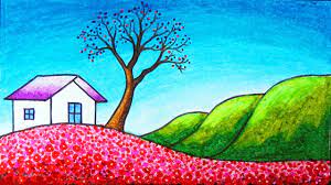 See more ideas about flower sketches, flower drawing, drawings. Easy Flowers Field Scenery Drawing How To Draw Simple Scenery Of Beautiful Flowers Garden Youtube