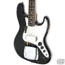 1964 Fender Jazz Bass Black Body Refin Rock N Roll Vintage Reverb Fender Jazz Bass Bass Fender