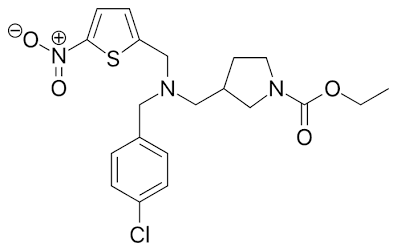 SR9009 (Stenabolic) Molecular Structure, AI generated
