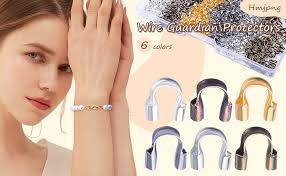 Jewelry Wire 100Pcs Wire Guardians For Jewelry Making, Plated Brass Metal  Wire Protector U Shape Wire Guard Loops For Earring Necklace Bracelet  Jewelry Making, Wedding Gift DIY Beading Wire